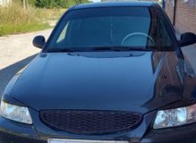 Решетка радиатора Hyundai Accent (плетенка) ЧЕРНЫЙ (вар.2)